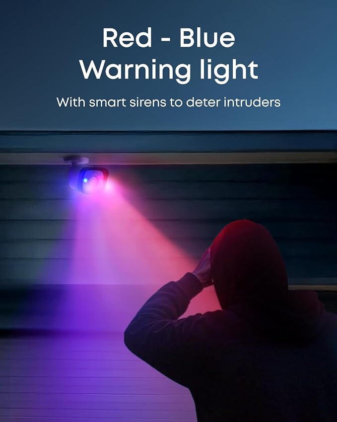eufy PoE NVR Security System E40,24/7 Recording,16CH, 2TB HDD, 8 4K Bullet Cams, Wired Outdoor Cam, 4K UHD, 122° FOV, Color Night Vision,AI Detection, Red and Blue Strobe
