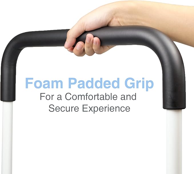 Bed Assist Rails Adjustable, Safety Bed Handle with Leg, Fall Prevention Hand Guard Grab Bar Bed Cane, Bed Rails for Elderly, Adults, Senior, Handicap, Disabled, Fit King, Queen, Full, Twin