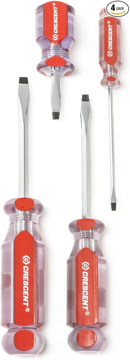 Crescent 4 Pc. Slotted Acetate Screwdriver Set - CS4PCS