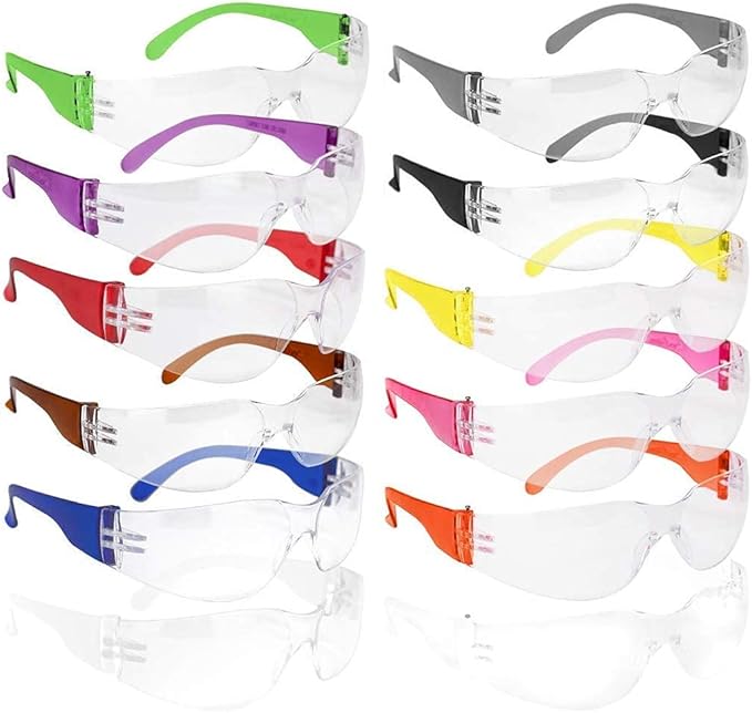 Hyline Anti-Fog Color Safety Glasses Variety, Impact Resistant, Polycarbonate, Anti-Scratch