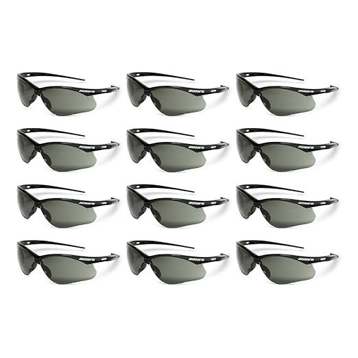 Jackson Safety SG Safety Glasses - Eye Protection for Men & Women - ANSI Z87.1 - Pack of 12 (Multiple Styles)