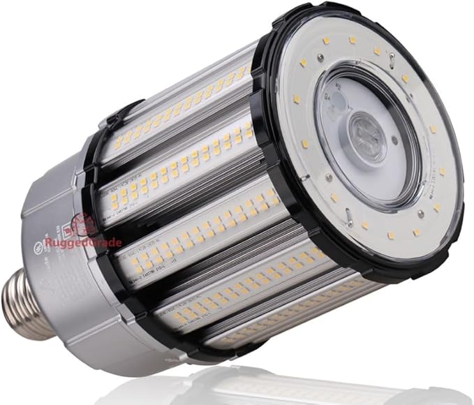 RuggedGrade Aries III 80W LED Corn Bulb | 11,000 Lumens | 5700K Daylight | E39 Mogul Base | Dimmable with Built-in 6KV Surge Protection | DLC 5.1 Premium