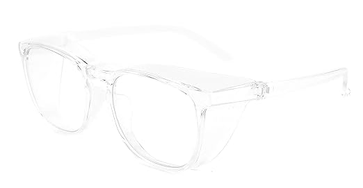 Alsenor Safety Glasses Anti Fog Goggles Protective Eyewear Blue Light Blocking Anti Dust UV Protection Glasses For Men Women (Transparent)