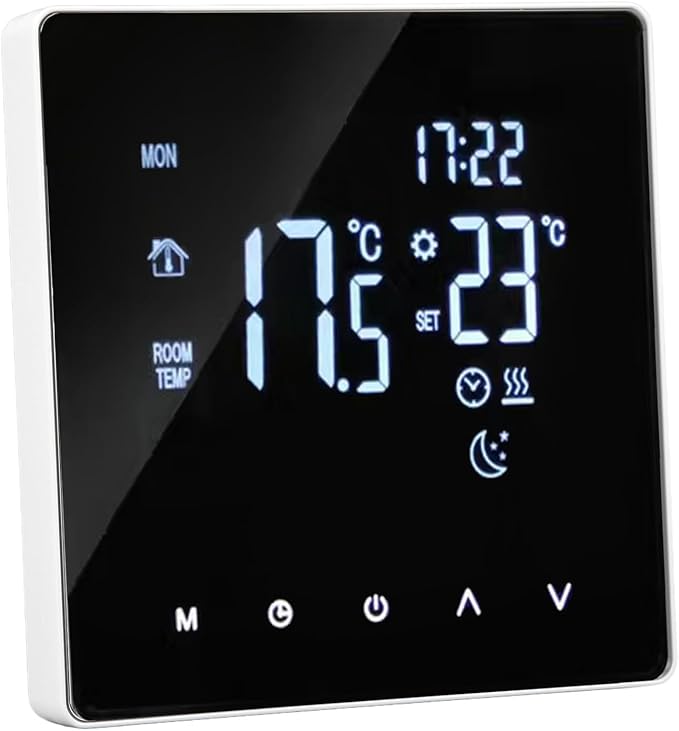 Floor Heating Thermostat 16A 4400W Intelligent Programmable Thermostat Digital Home Heating Temperature Controllerfor Radiant Underfloor Heating