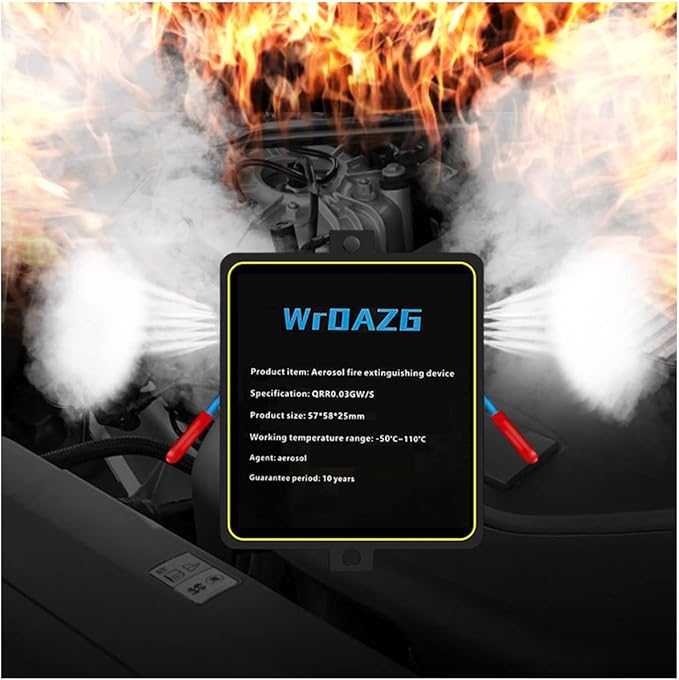 Light and small automatic fire extinguisher, environmentally friendly and clean, car fire extinguisher, automatic fire extinguisher, suitable for electric box, ship cabin, car, ABCEF fire extinguisher