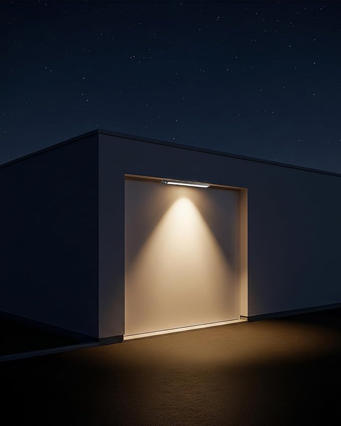 Rechargeable Motion Sensor Ceiling Light, Full Metal Battery Powered LED Closet Light, 3 Color 500LM Dimmable with Remote & Timer, Magnetic Cordless Mount for Shower, Hallway, Garage, Pantry -Black