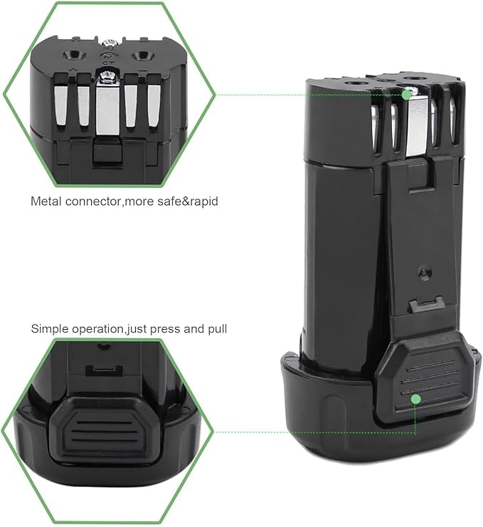 2000mAh Replacement for Dewalt 8V Battery DCB080 DW4390 DCF680 DCF680N1 DCF680N2 DCF680G2 DCF682 DCL023 DCB095