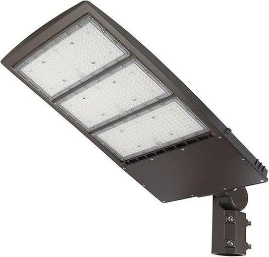 480V 450W LED Parking Lot Pole Light, LED Area Shoe Box Light for Sport Court Parking Lot Street Areas 63000LM 1500W MH/HPS Equiv. 5000K 480V DLC UL Certified