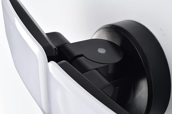 30W LED Security Lights Motion Sensor Light Outdoor, 180 Degree, 2600 LM, 5100 K, ETL Water Resistant, 2 Head Motion Detector Flood Light for Garage, Yard, Porch (Black)