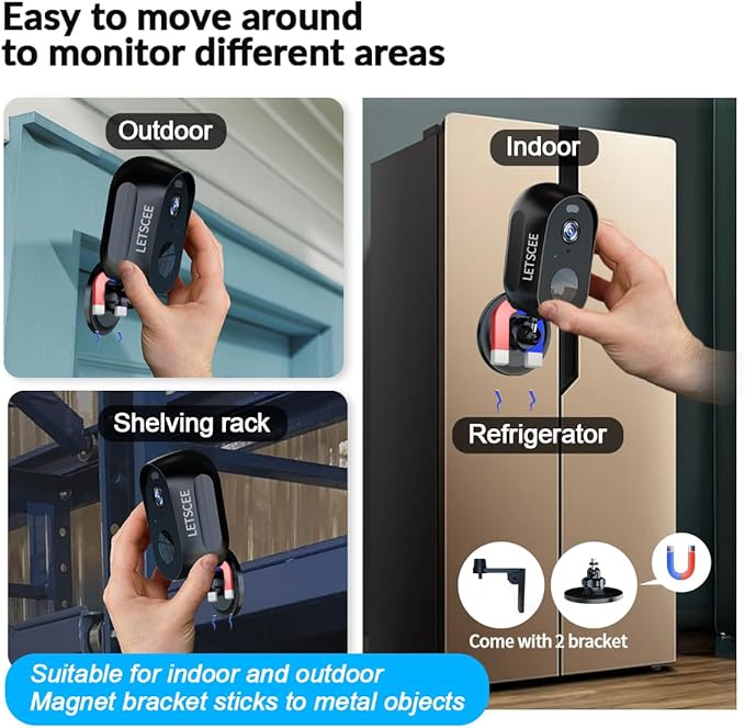 Wireless Battery Cameras Outdoor.Indoor Outdoor Home Security Cameras, with Night Version,Motion Detection,2-Way Audio,Waterproof,Cloud Storage,No Subscription(4 Pack)