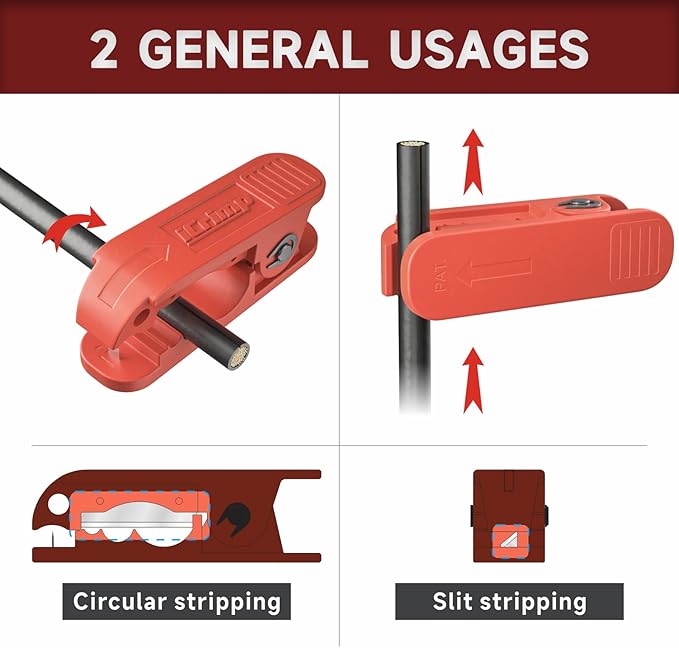 iCrimp Battery Cable Lug Crimping Tool Kit For Copper Lugs Awg 8-1/0,Battery Cable Crimper with Stripper 90pcs Copper Battery Lugs/Heat Shrink Tubes