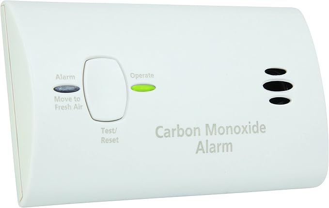 Kidde Carbon Monoxide Detector, Battery Powered CO Alarm with LEDs, Test-Reset Button, Low Battery Indicator, Portable
