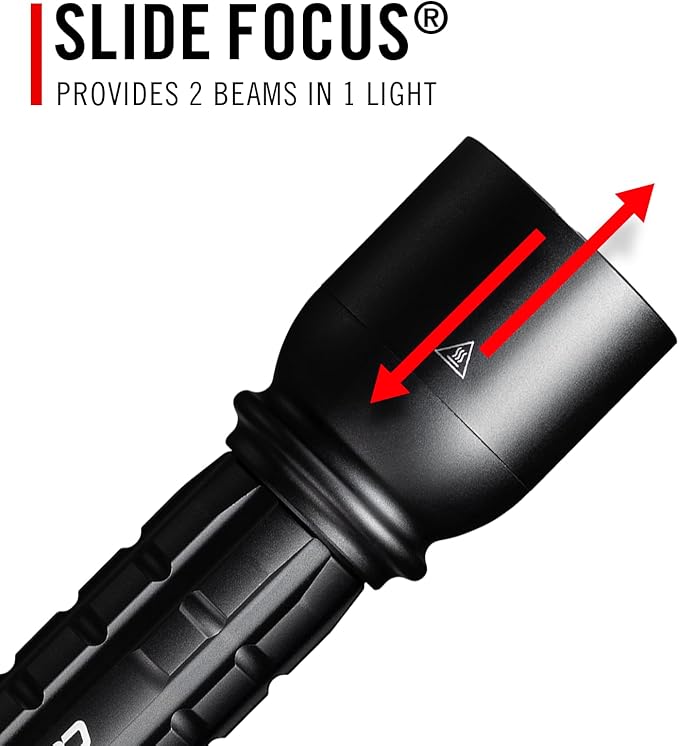 Coast XP14R 4500 Lumen USB-C Rechargeable LED Flashlight with Slide Focus® and Pure Beam® Focusing Optic, 5 Light Modes