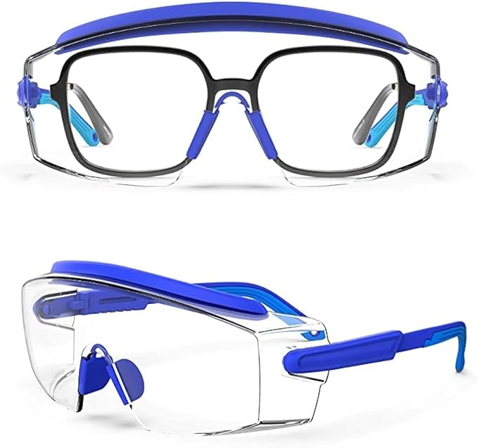 Anti Fog Safety Glasses Safety Goggles Over Glasses Protective Glasses with Anti Scratch Lenses Adjustable