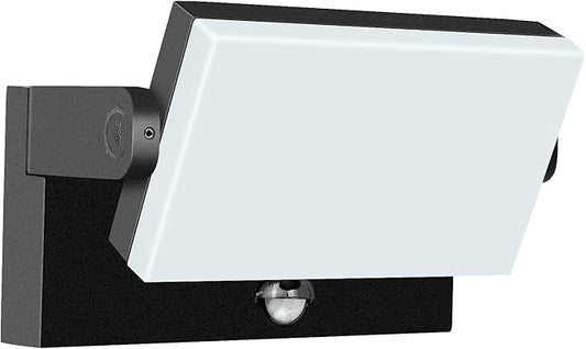 60W LED Outdoor Wall Light – 360° Adjustable Head, Motion Sensor, Color Temperature Adjustable (3000K/4000K/6500K) Waterproof Security Lighting for Garage, Porch & Yard