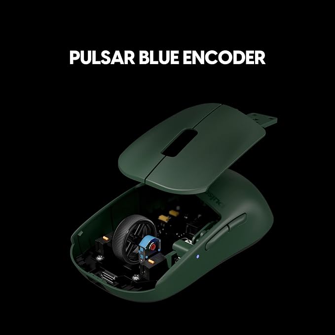 Pulsar Gaming Gears X2 v2 mini Wireless Gaming Mouse, Founder's Edition, Ultra Lightweight 1.80 oz (51 g), Symmetrical, Optical Switch, 2.4 Ghz 1 ms, 26000 DPI, PAW3395 Sensor (Mini, Wireless, Green)
