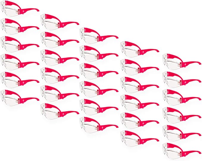 Defender Safety VS1 Safety Glasses, 30 pack, Polycarbonate protective eyewear, impact resistant Anti Scratch, ANSI Z87