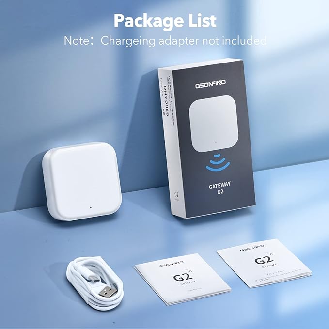 Smart Wi-Fi Gateway, G2 Hub for Keyless Entry Remote Control & Manage Bluetooth Deadbolt Door Lock with TTLock App, Wi-Fi Bridge Compatible with Alexa Google Home for Voice Control