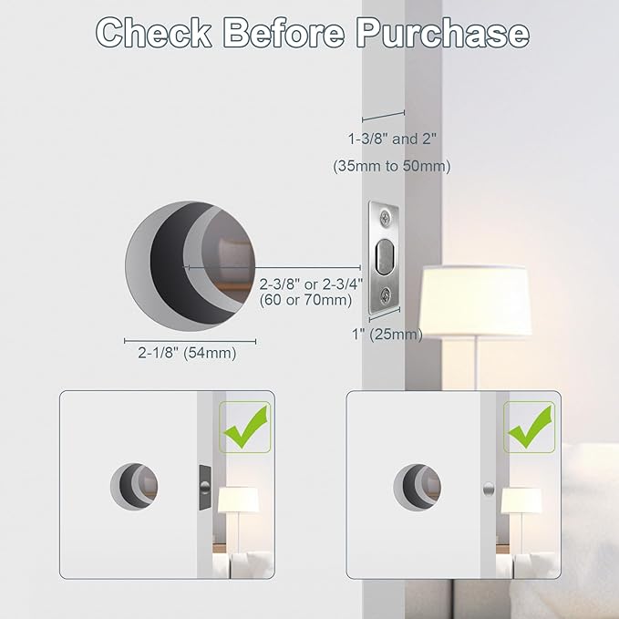 Smart Door Lock Fingerprint Deadbolt, Keyless Entry Door Lock with App Control, Digital Electronic Keypad Touchscreen Code Auto Lock, Biometric Smart Locks for Front Door (Black)