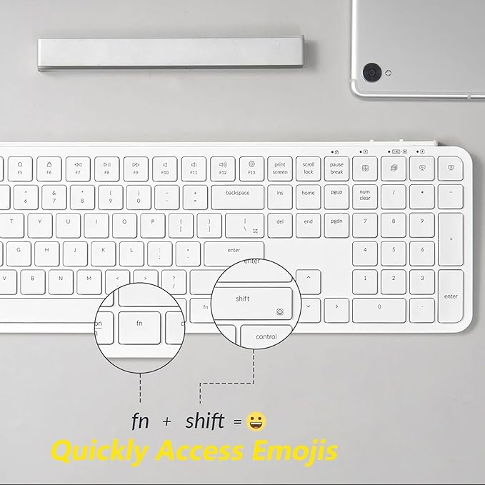 Keychron B6 Pro Full-Size Ultra-Slim Wireless ZMK Custom Keyboard, Triple-Mode 2.4 G/Bluetooth 5.2/Wired Programmable, Lightweight Quiet Key with Numeric Keypad for Mac/Windows, Ivory White