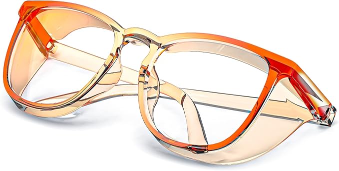 MORK&SUKY Safety Glasses, Stylish Goggles With No Fog Lense, Alternatives To Regular Protective Eyewear For Lab and Nursing.