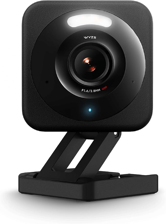 WYZE Cam v4, 2.5K QHD WiFi Indoor/Outdoor Smart Home Security Camera, Pet/Baby Monitor, Motion Activated Spotlight/Siren, Color Night Vision, 2-Way Audio, Works with Alexa & Google, Free Expert Help
