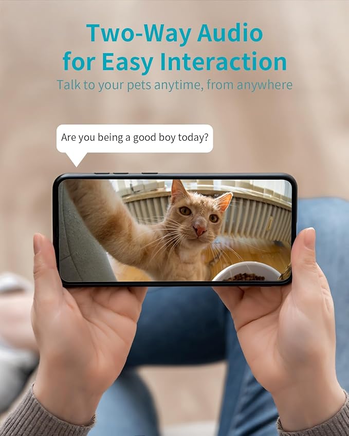 VIMTAG 4K UHD Indoor Cameras for Home Security 2-Pack, 360° Pet Camera, 5G/2.4G WiFi Baby Monitor with Phone App/Speaker for Dog Cat, Motion Tracking, Free AI Detection, Night Vision, SD/Cloud Storage