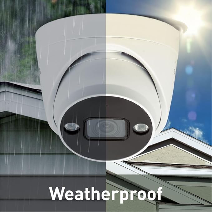 Swann AdvancedX™ Wired 4K Security Camera PoE Outdoor Dome, Color Night Vision, Smart AI Video Analytics/Alerts, Advanced Motion Detection