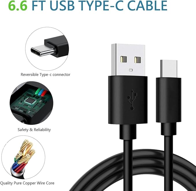 A15 A16 A55 A25 A35 A05 C55 Type C Charger Fast Charging Type C Cable 6FT USB Wall Charger Block Android Phone Charger for Samsung Galaxy S10/S10+/S20/S20/S21/S22+/S23/S24/S25/Plus/Ultra/FE,Note 10/20