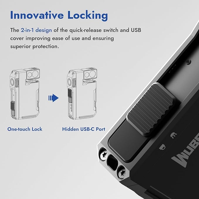 WUBEN G5 Rechargeable EDC Flashlight, 400 Lumens Dual Light Sources Mini Flashlight with RGB Light, Portable Flat Pocket Flashlights, Magnetic Keychain Flashlight for Outdoor Home Emergencies (Black)