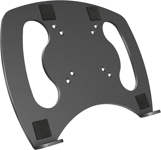 Laptop Tray Steel Notebook Holder for Monitor VESA Mount Stand Fits VESA 100x100 mm Mounting Holes with M4 Screws, 22lbs Capacity with Vented Cooling Platform