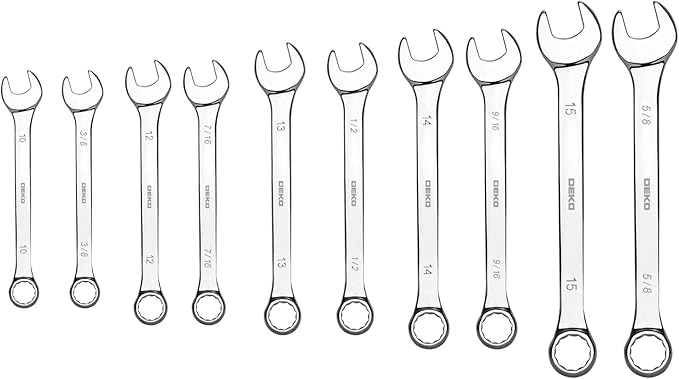 DEKOPRO 118 Piece Tool Kit Professional Auto Repair Tool Set Combination Package Socket Wrench with Most Useful Mechanics Tools