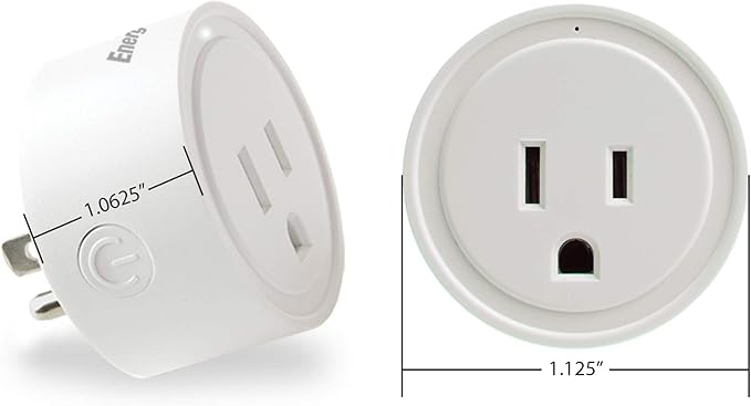 Energizer Connect Smart WiFi Plug 4 Pack, Mobile Connect App Enabled, Voice Controlled, Alexa, Echo, Siri, Hey Google Enabled, No Hub Required, Mini Outlet 15-Watt, 2.4GHz, ETL & FCC Certified