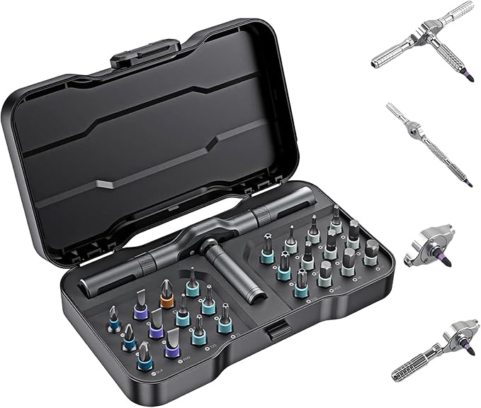 2025 New Grandecy Screwdriver, Grandecy 40 in 1 Screwdriver Set, Made of High-Hardness S2 Alloy Tool Steel, For All Tasks (24-in-1)