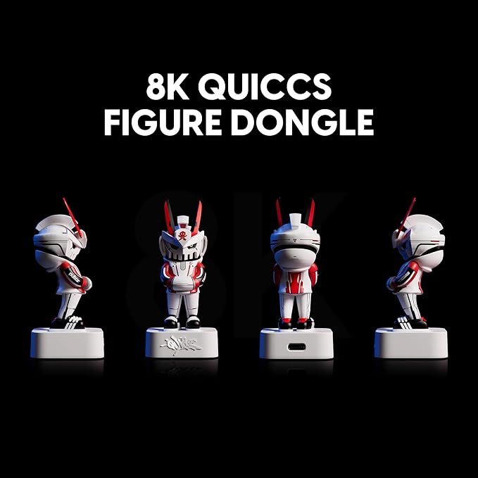 Pulsar x Quiccs Limited Edition - Xlite v4 Wireless Gaming Mouse, Ultra Lightweight 1.9 oz (54g), Ergonomic, Optical Switch, 32000 DPI, 750 IPS, XS-1 Sensor, 8k Compatible (Medium)