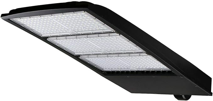 OSTEK LED Parking Lot Lights 450W LED Shoebox Street Pole Lighting, Waterproof 63000LM Outdoor Commercial Area Road Lighting 5000K 100-277V DLC UL