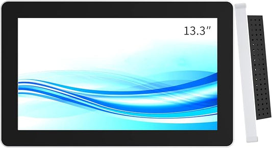 GreenTouch 13.3 Inch PCAP Touch Screen LCD Display- Open Frame TFT LCD Monitor with 12V 4A Powered - 1920 * 1080 HD