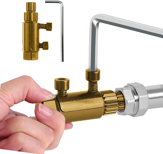 Broken Pipe Extractor Tool - Broken Faucet Removal Tool for 1/2", 3/4", 1" Pipes | Removes Rusted/Damaged Faucet Bolts & Pipe Threads (Gold)