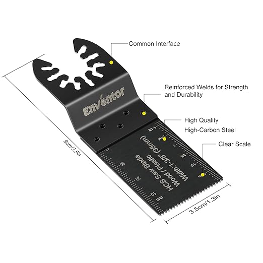 Enventor 67 PCS Oscillating Tool Blade, Universal Multitool Blade Kit, Quick Release Oscillating Saw Accessories Compatible with Enventor 23Q1-3, 86229, 98606, Dewalt, Dremel, Ryobi
