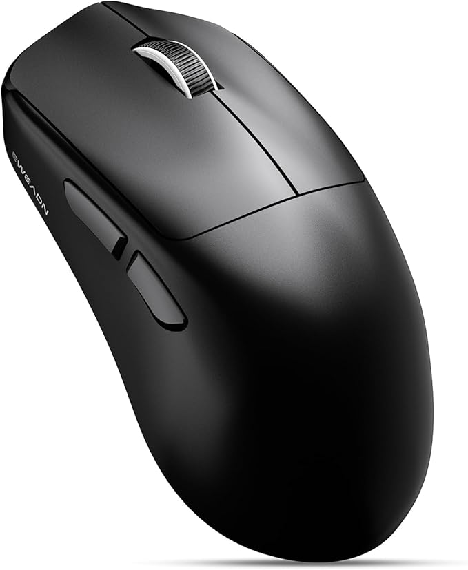 EWEADN X23Pro Wireless Gaming Mouse, 49g Lightweight Mouse, PAW3311 Sensor, 12000 DPI, 2.4G/BT5.0/USB-C Rechargeable Wireless Mouses with 6 Programmable Buttons for Laptop/PC/Mac, Black