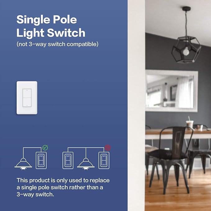 Aqara Smart Light Switch (with Neutral, Double Rocker), Requires AQARA HUB, Zigbee Switch, Remote Control and Set Timer for Home Automation, Compatible with Alexa, Apple HomeKit