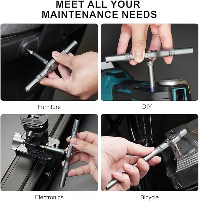 Upgraded 42 in 1 Magnetic Screwdriver Set, Multi Bit Magnetic Drive Set, Switchable Handle & S2 Steel Bits for Home Repairs, Bicycle,DIY Projects, and Electronic Fixes