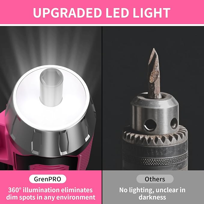 4V Electric Screwdriver Rechargeable 29pcs, Cordless Screwdriver, USB Small Power Screwdriver Set with Bits, Pink