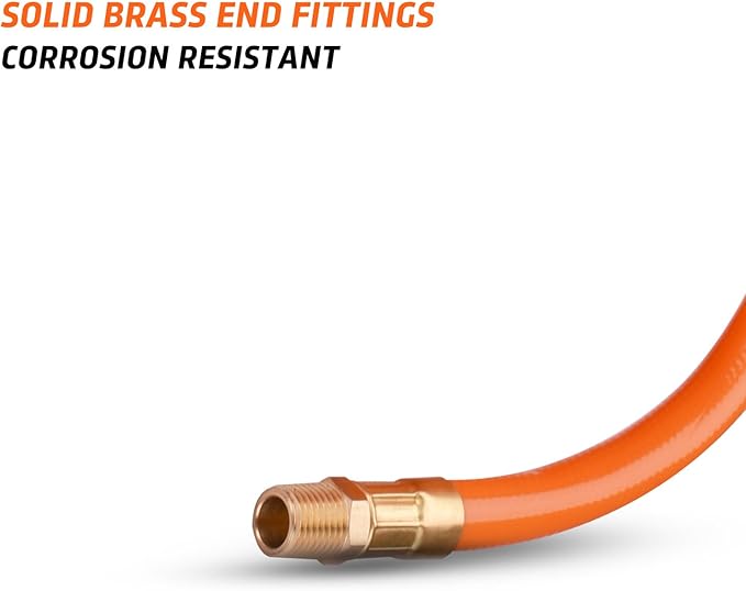 WYNNsky 3/8" X 25ft PVC Air Compressor Hose Kit With 17 Piece Air Tool and Air Compressor Accessories Kit