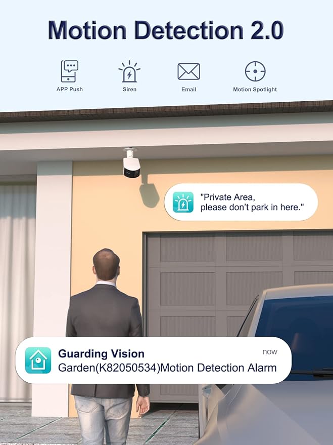 Anpviz 4K PoE Wide Angle Security Camera, Panoramic 180° IP Dual-Lens Bullet Camera Outdoor with Human/Vehicle Detection, Full Metal Housing, Two Way Talk, Built-in MicroSD Card Slot (H Series)