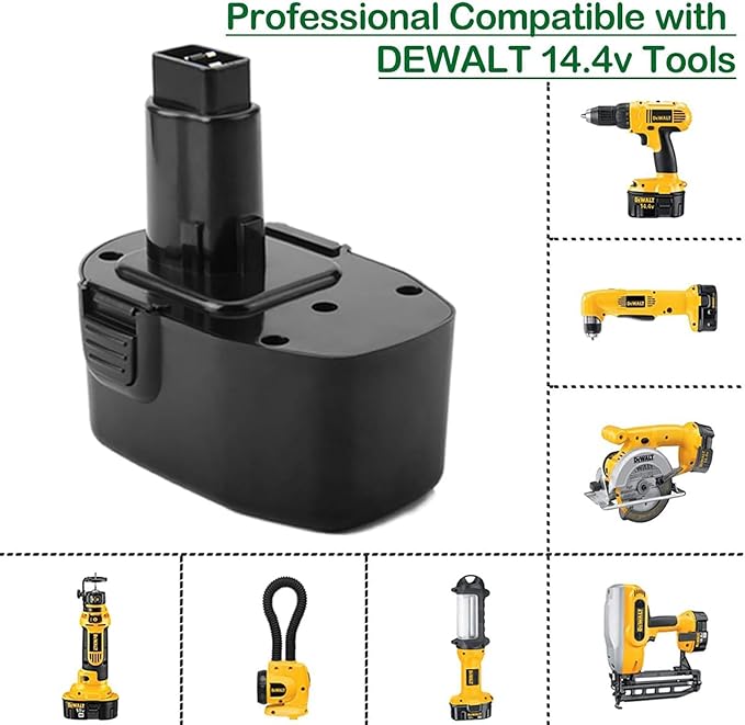 3500mAh 14.4V Ni-MH Battery Replacement for DEWALT XRP DC9091 DC9094 DW9091 DW9094 DC9144 DE9038 DE9091 DE9092 DE9094 DE9502 DW954
