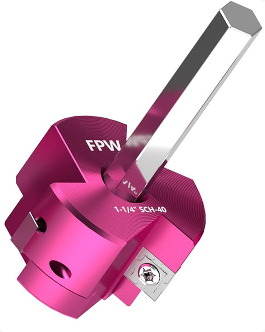 Original Design Patent Triple Inserts 1-1/4 Inch PVC Pipe Reamer, PVC Fitting Saver, Pipe Tools for Schedule 40