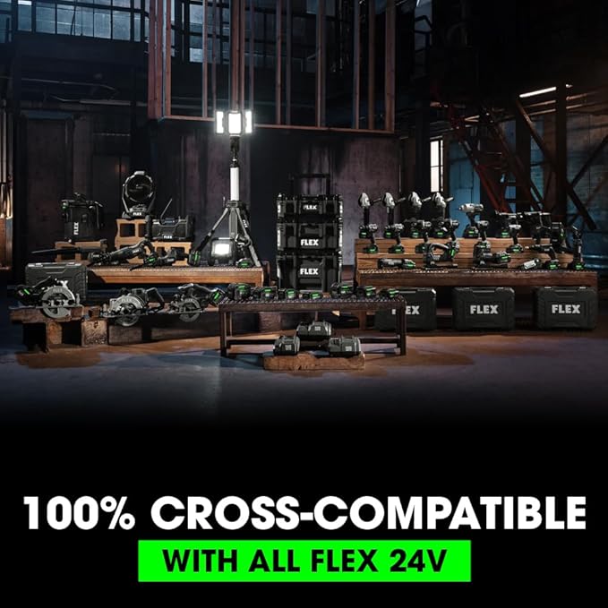 FLEX 24V Brushless Cordless 1/2-Inch 750 In-Lbs Torque 2-Speed Hammer Drill Tool Only, Battery and Charger Not Included - FX1251-Z