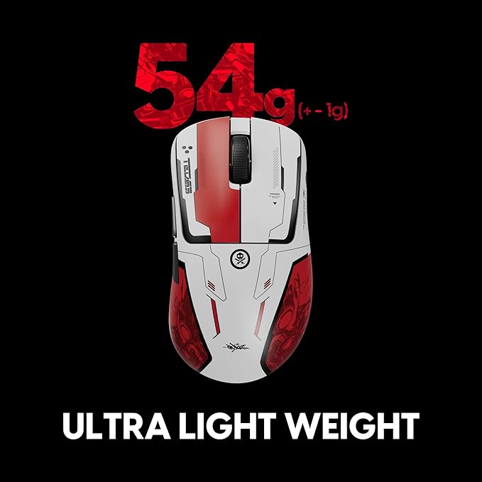Pulsar x Quiccs Limited Edition - Xlite v4 Wireless Gaming Mouse, Ultra Lightweight 1.9 oz (54g), Ergonomic, Optical Switch, 32000 DPI, 750 IPS, XS-1 Sensor, 8k Compatible (Medium)