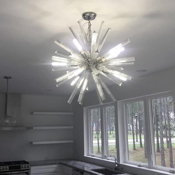 Leools T10 Led Bulb,Dimmable Led Tubular Bulbs 6W,Equivalent 60Watt,Daylight 4000K, 600LM, Clear Glass,E26 Base Vintage LED Edison Bulbs, for Cabinet Display Cabinet etc,3 Pack.